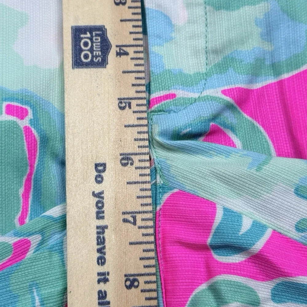 Lilly Pulitzer The Chipper‎ Short Women Size 00 Pink Teal Bermuda Shorts 19987